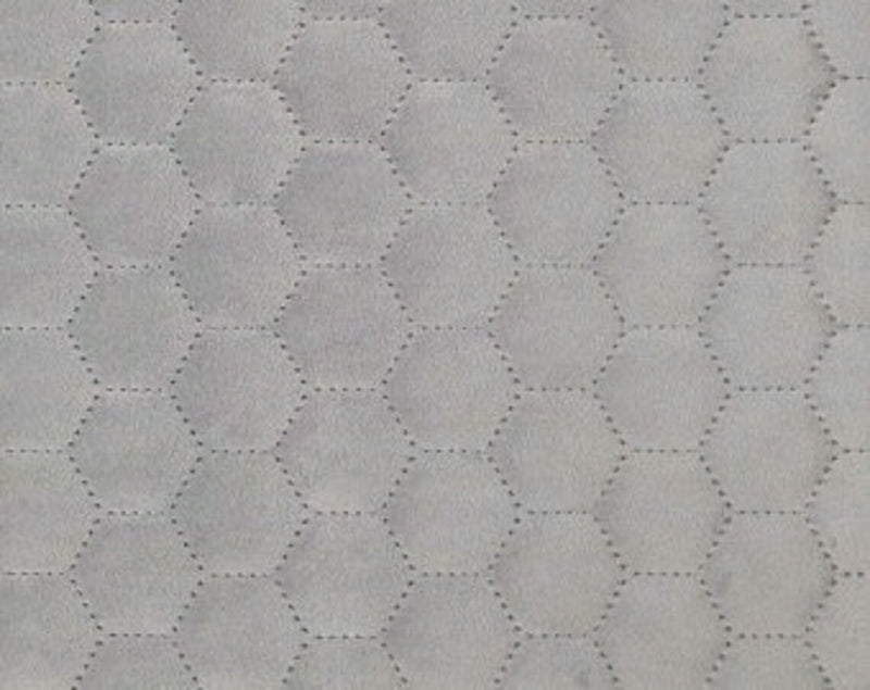 Honeycomb Quilted Dark Grey Velvet