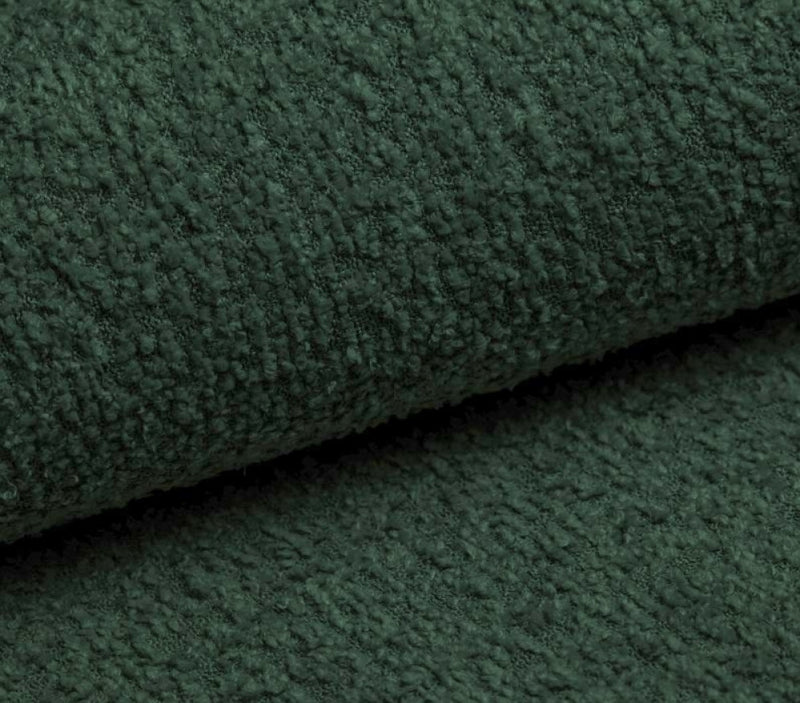 Dark Green Boucle Recycled - MagnoliaFabric