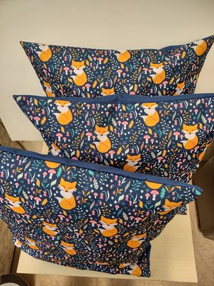 Foxy Pillow Cover 40x40cm+ Zippered - MagnoliaFabric