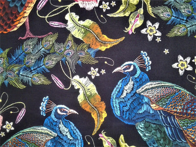 peacock furnishing fabric