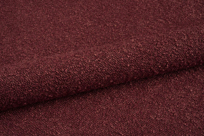 red wine boucle furnishing fabric