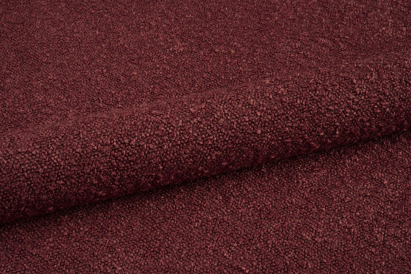 red wine boucle furnishing fabric