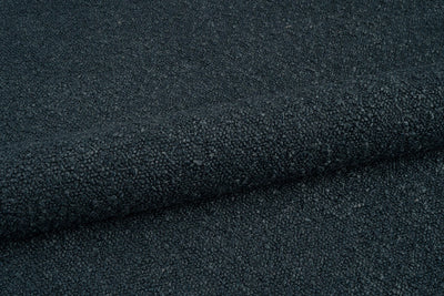 navy boucle furnishing fabric