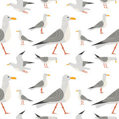 seagulls fabric for bedding, cushions, curtains