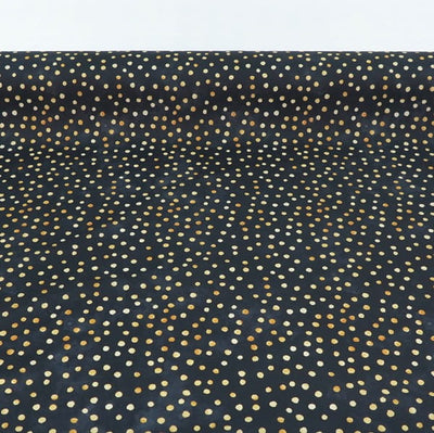 dotted abstract black waterproof fabric