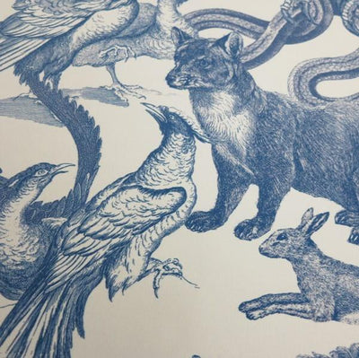 Blue Quirky Animals - MagnoliaFabric