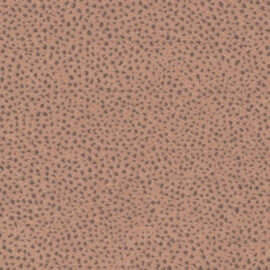 Coral Dotted Velvet - MagnoliaFabric