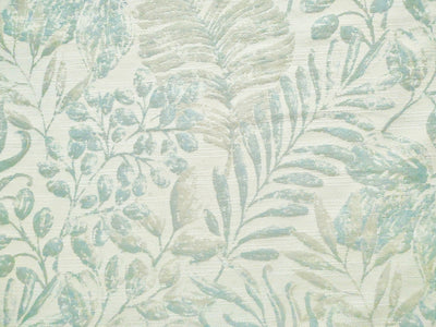 Green Floral Linen - MagnoliaFabric