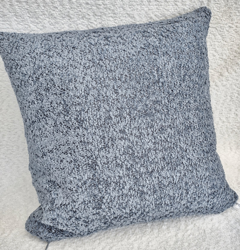 Steel Blue Boucle Recycled Pillowcase - MagnoliaFabric