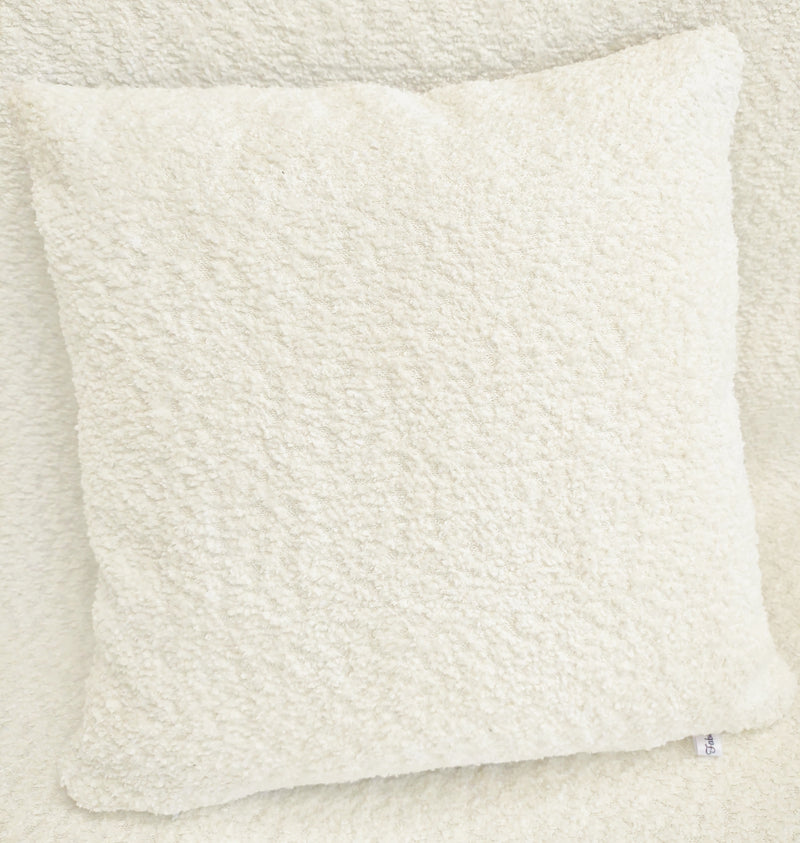 White Boucle Recycled Pillowcase - MagnoliaFabric