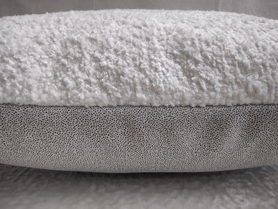 White Boucle Recycled Pillowcase - MagnoliaFabric