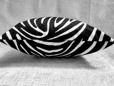 Zebra Velvet Pillow Cover 40x40cm+ Zippered - MagnoliaFabric