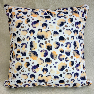 White Leopard Velvet Pillow Cover 40x40cm+ Zippered - MagnoliaFabric