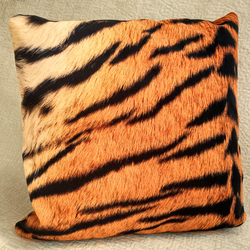 Tiger Velvet Pillow Cover 40x40cm+ Zippered - MagnoliaFabric