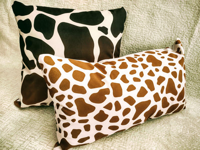 Giraffe Velvet Pillow Cover 40x40cm+ Zippered - MagnoliaFabric