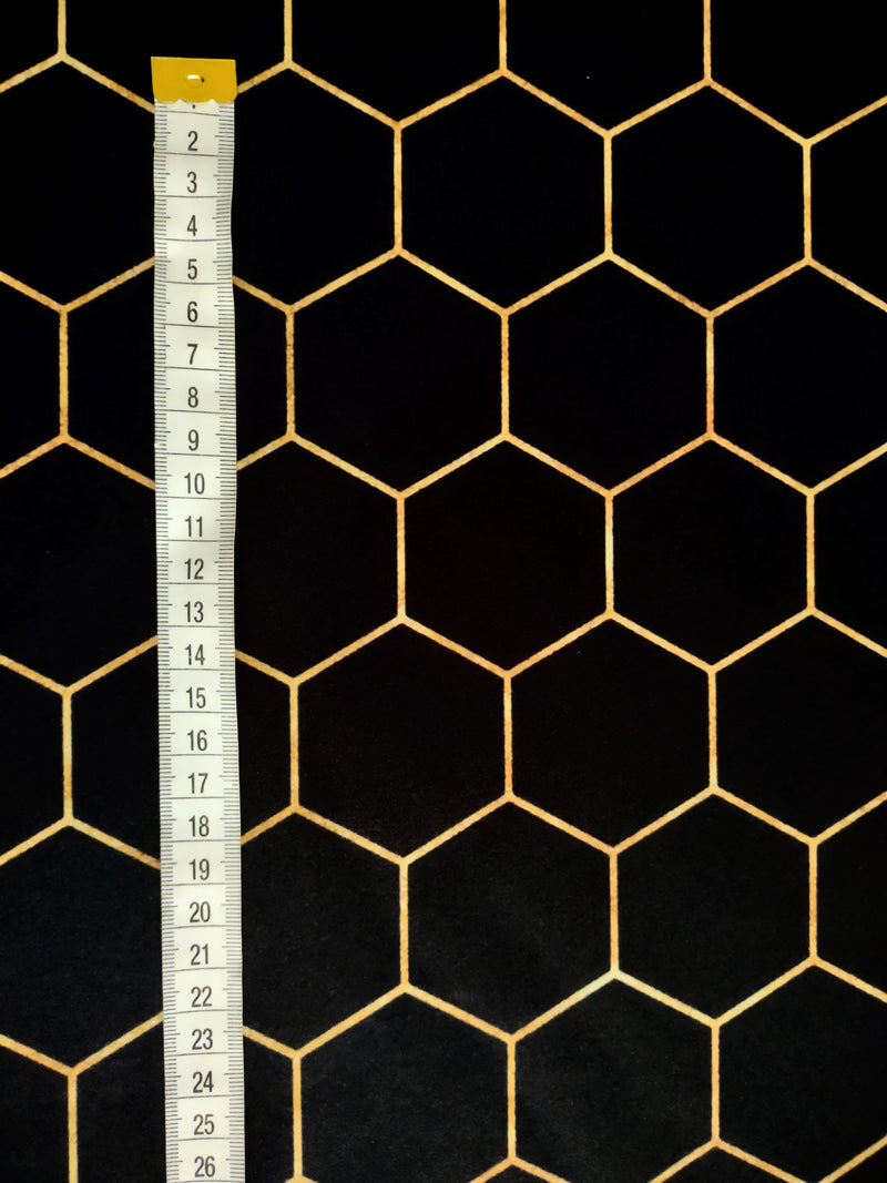 Black Honeycomb - MagnoliaFabric