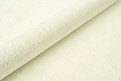 white chenille soft velvet fabric