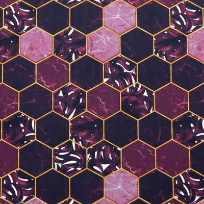 purple plum gold honeycomb outdoor waterproof fabric