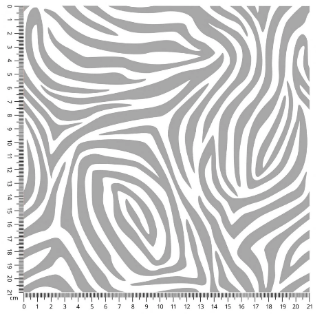 Grey Zebra Swirls - MagnoliaFabric