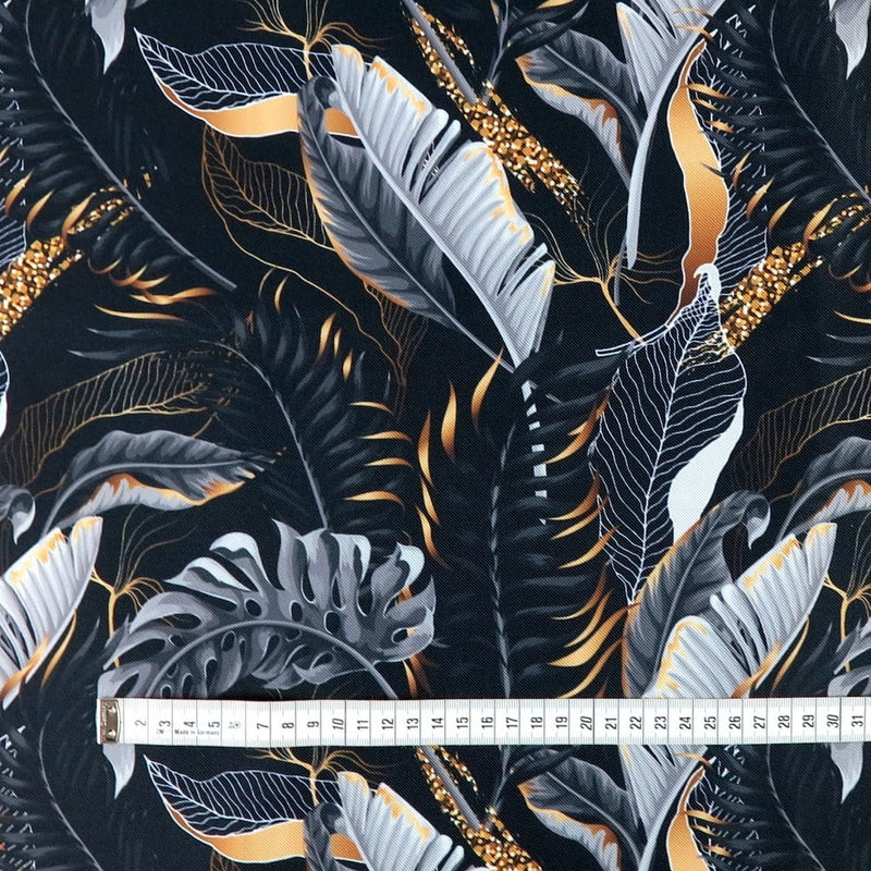 tropical leaves outdoor waterproof fabric