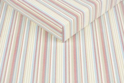 stripped red outdoor fabric for cushion and deck chairs