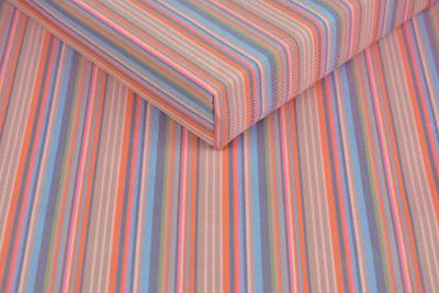 red stripped outdoor fabric for cushion and deck chairs