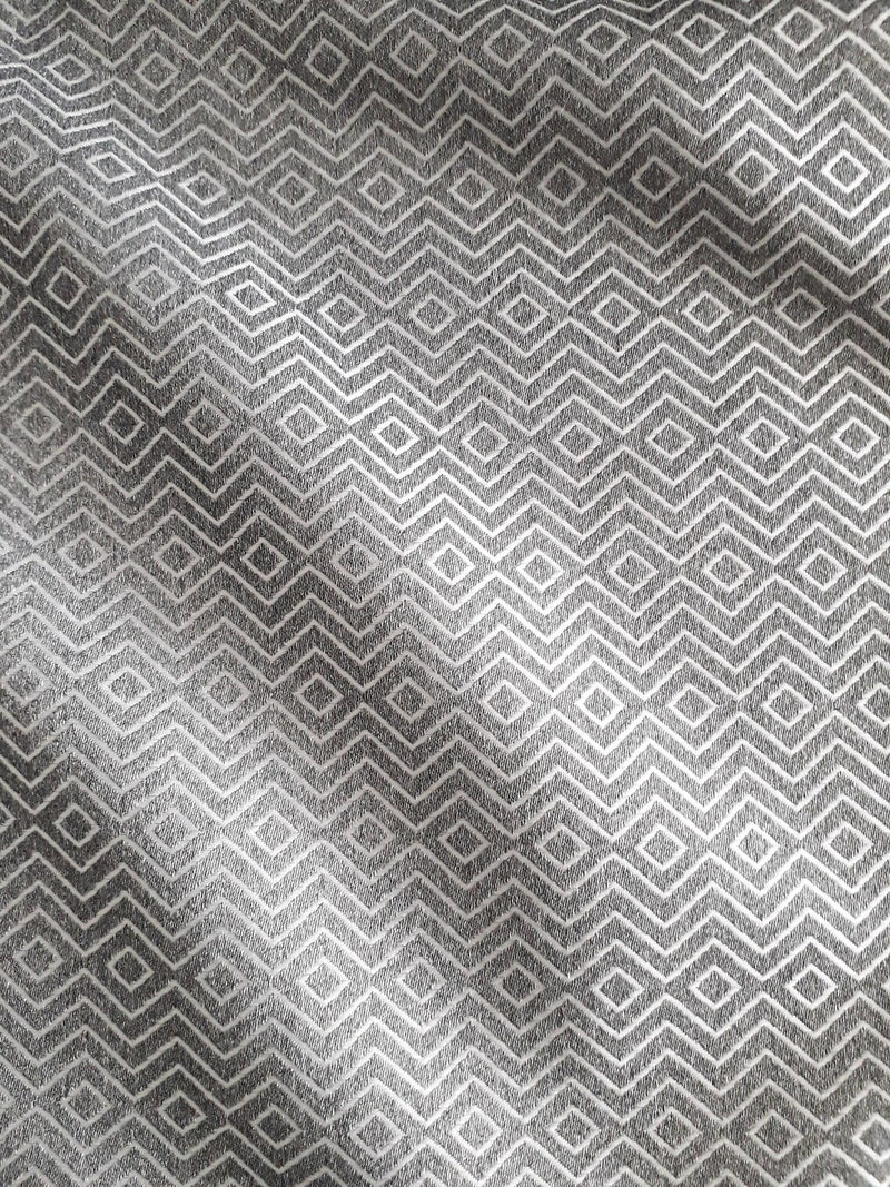 grey geometric luxury fabric for outdoor cushions