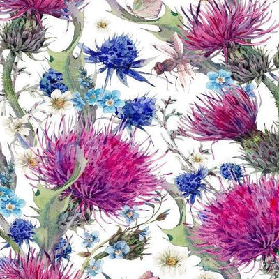 thistle purple velvet fabric