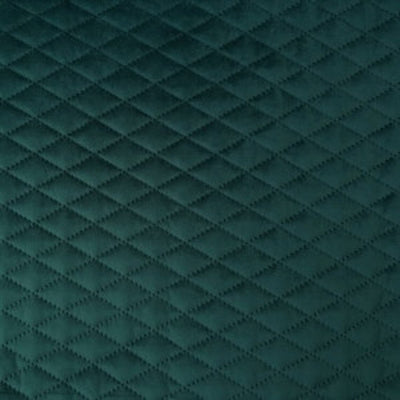 bottle green quilted velvet fabric