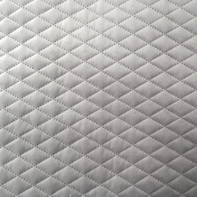 grey quilted velvet furnishing fabric