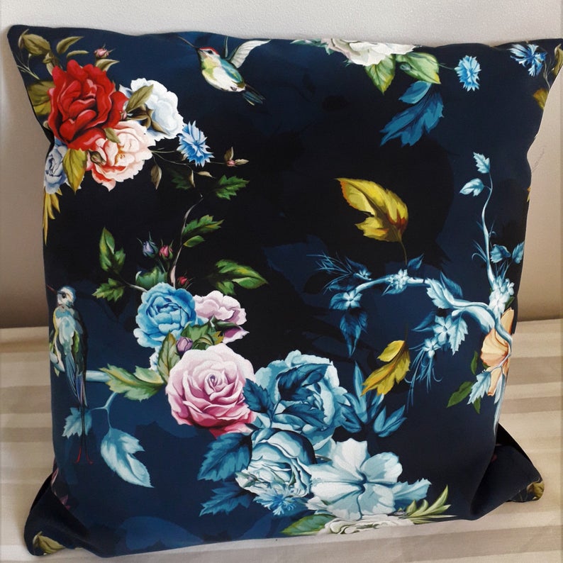 flower velvet decorative pillowcase