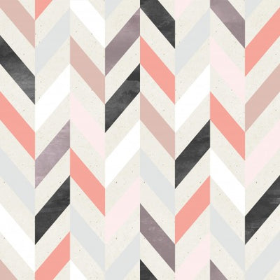 Pink Herringbone Cotton - MagnoliaFabric