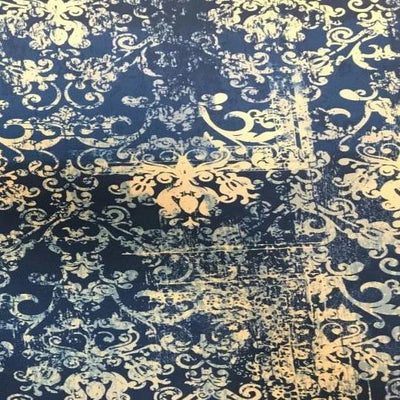 luxury ornamental vintage velvet fabric