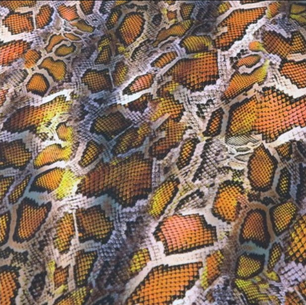 natural fake snake skin outdoor fabric