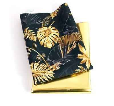 Gold Palm Leaves - MagnoliaFabric